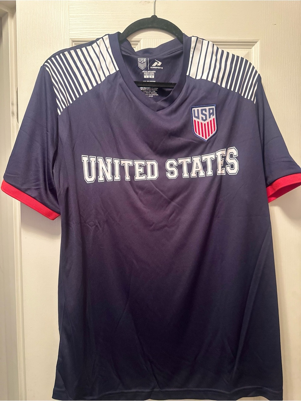 USA United States Navy Blue Men's Soccer Jersey